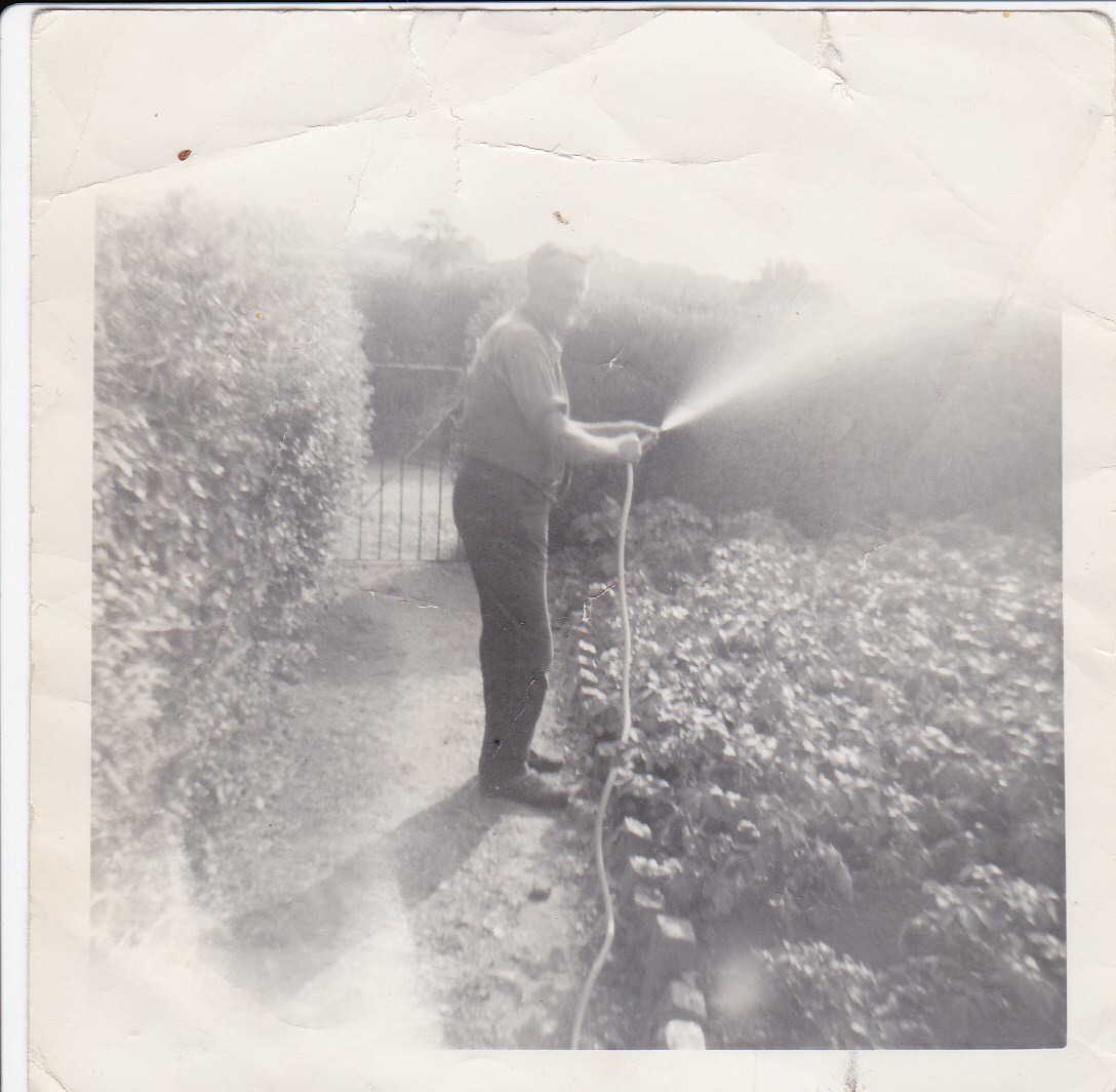 Edgar Mitchel gardening