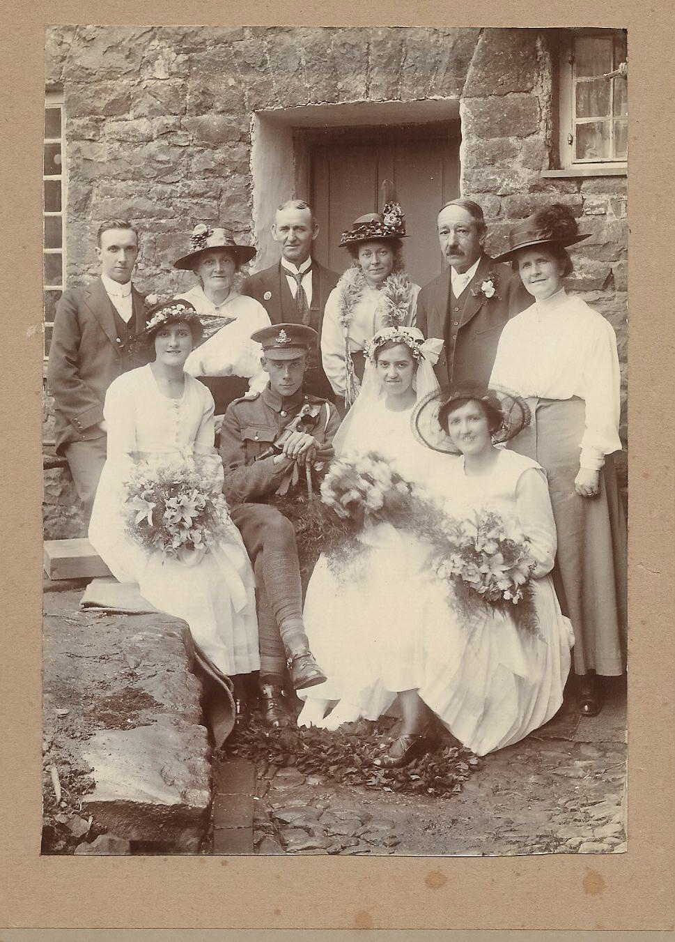 Ernest and Eveline Mummery left rear and seated (from Ancestry)